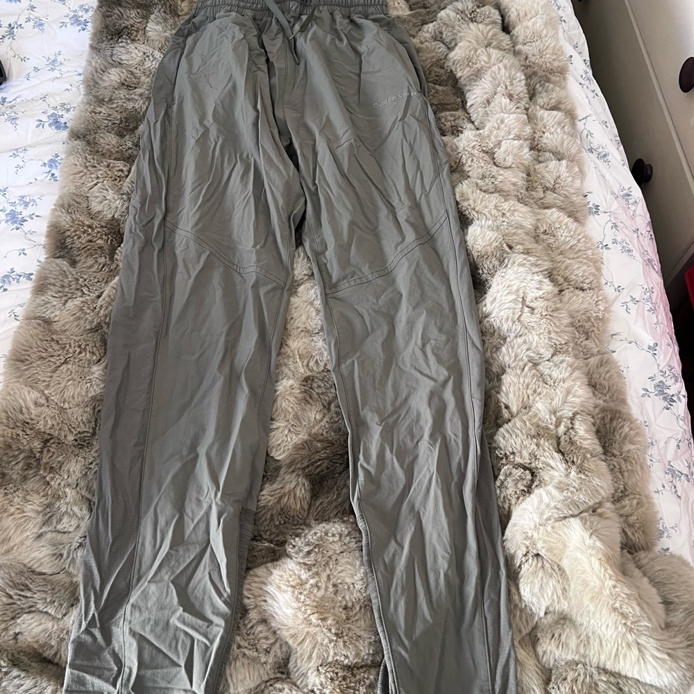 Outdoor Voices Gray Track Pants with Elastic Waist